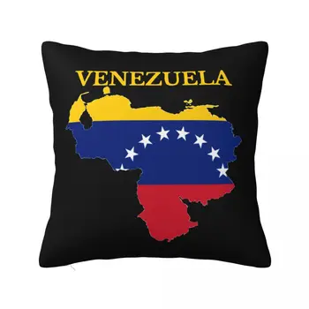 Venezuela Mapa Vlajka obliečka na Vankúš Polyester Vankúš Dekor Venezuelskej Vankúš Kryt Spálňa Zips 40*40 cm