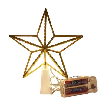 Vianočný Stromček Top Star Light LED Dekoratívne Svietidlo Pre Strom Decor Nový Rok Dekorácie na Vianočný Stromček Top Star LED Svetlá