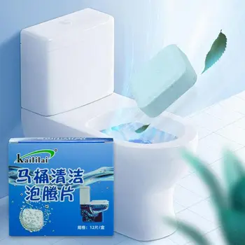 Wc Misa Tablety Kúpeľňa Koncentrovaný Čistič Tablety 12 Tablety Dlho-trvajúce čistiaci prostriedok na wc a nádrže dezodoračné rúry