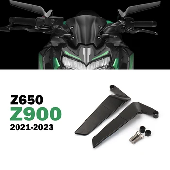 Z900 Doplnky na Kawasaki Z650 Z1000 ABS Z800 2021-2023 Motocykel Spätné Zrkadlá Modrá Anti-glare Winglets CNC Hliníka