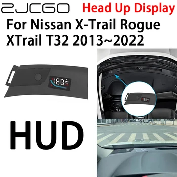 ZJCGO Auto HUD Head Up Displej Otáčkomer Projektor Alarm Elektronické Príslušenstvo pre Nissan X-Trail Rogue XTrail T32 2013~2022