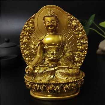 Zlaté Sochy Budhu Čínske Feng Shui Tantrické Strane Sochu Budhu, Sochu, Figúrky Ozdoby Domáce Dekorácie Sochy