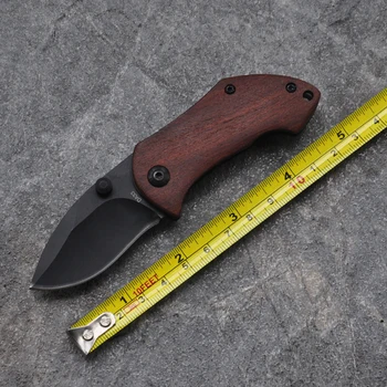Značka Black Lov Vreckový Nôž Skladacie Nože 440C 57 Čepeľ Oceľ + hliník + Eben Rukoväť Poľovnícke Táborenie Prežitie nôž