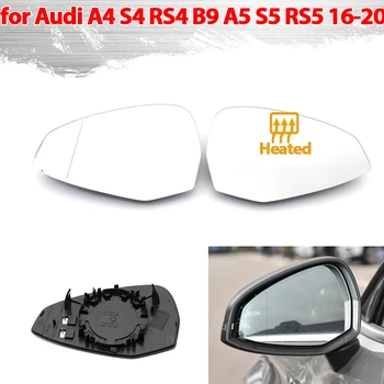 Zrkadlo Vyhrievané Bočné Zrkadlo, Sklo Spätného Zrkadla Objektív pre Audi A4 S4 RS4 RS 4 B9 A5 S5 RS6 RS 5 2016-2023 Príslušenstvo