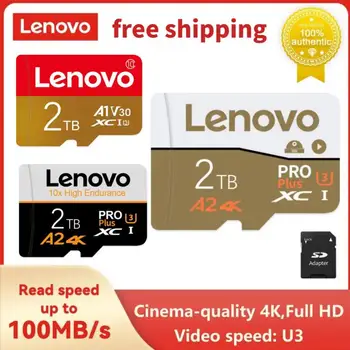 Lenovo Class 10 SD Kartu Micro 512 gb diskom 1 TB 2TB Pamäťovú Kartu A2 V30 U3 High Speed SD Flash Karta Pre Prepínač Hra Telefón Počítač Drone